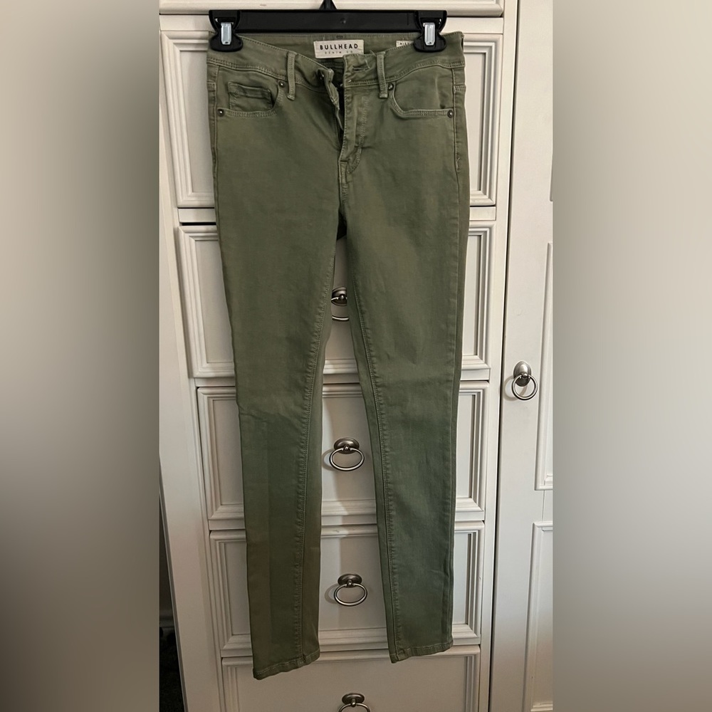 Pacsun Olive Green High Rise Skinny Jeans size 0